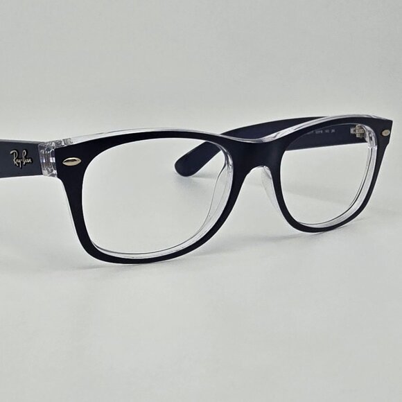 Ray-Ban RB2132 6053/71 Wayfarer Color Mix Matte Blue Sunglasses Frame w/ Case - Picture 7 of 16